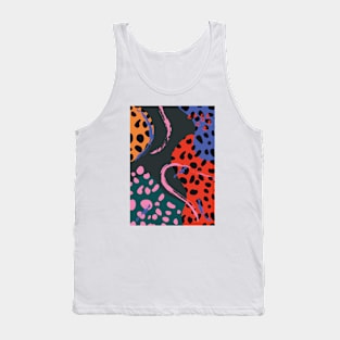 Colorful Retro Abstract Shapes 4 Tank Top